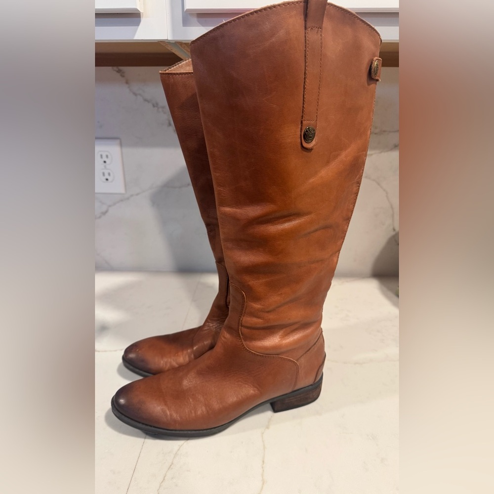 Sam Edelman Penny Brown Leather Riding Boots 10